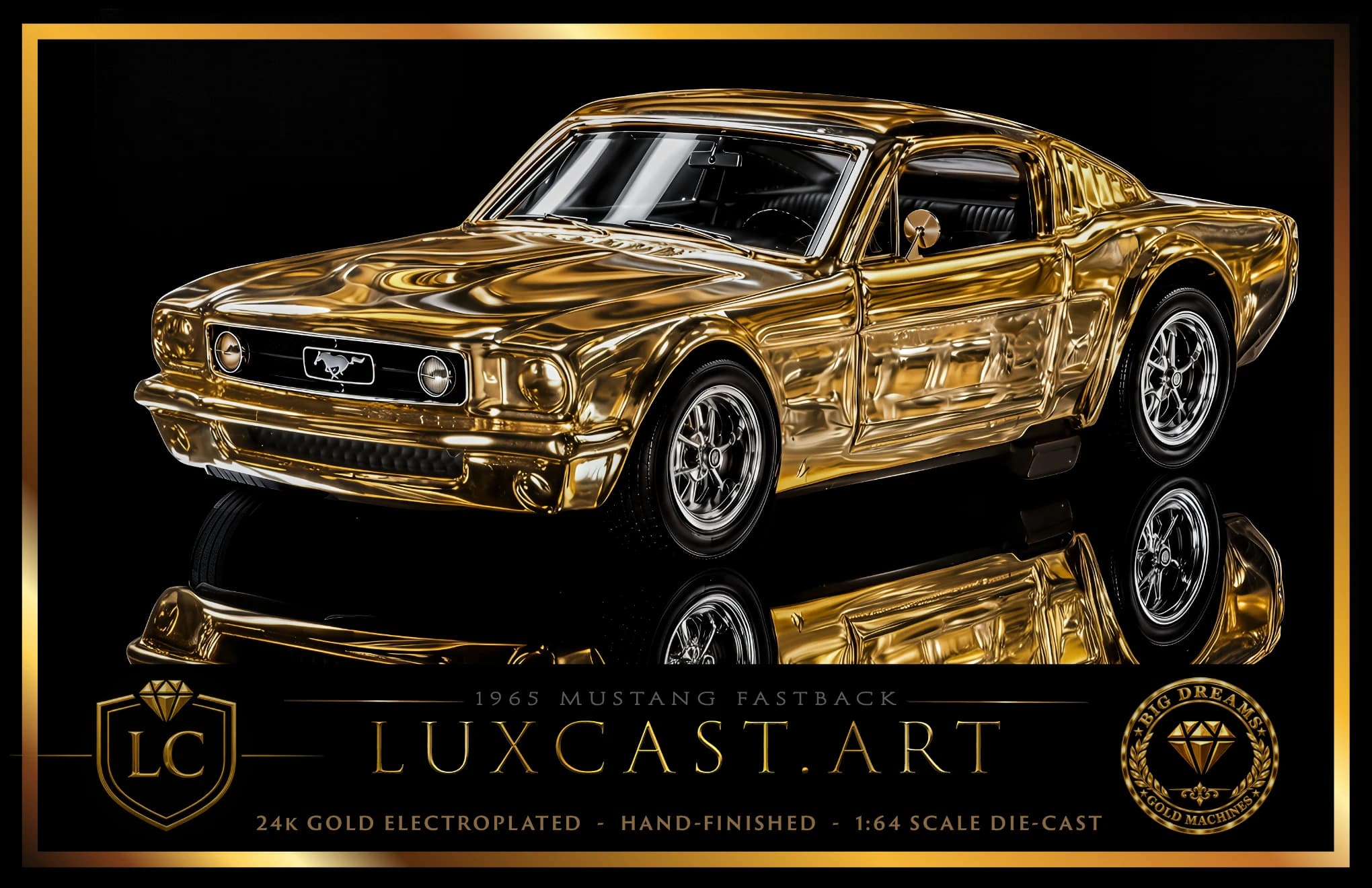 1965 Mustang Fastback poster