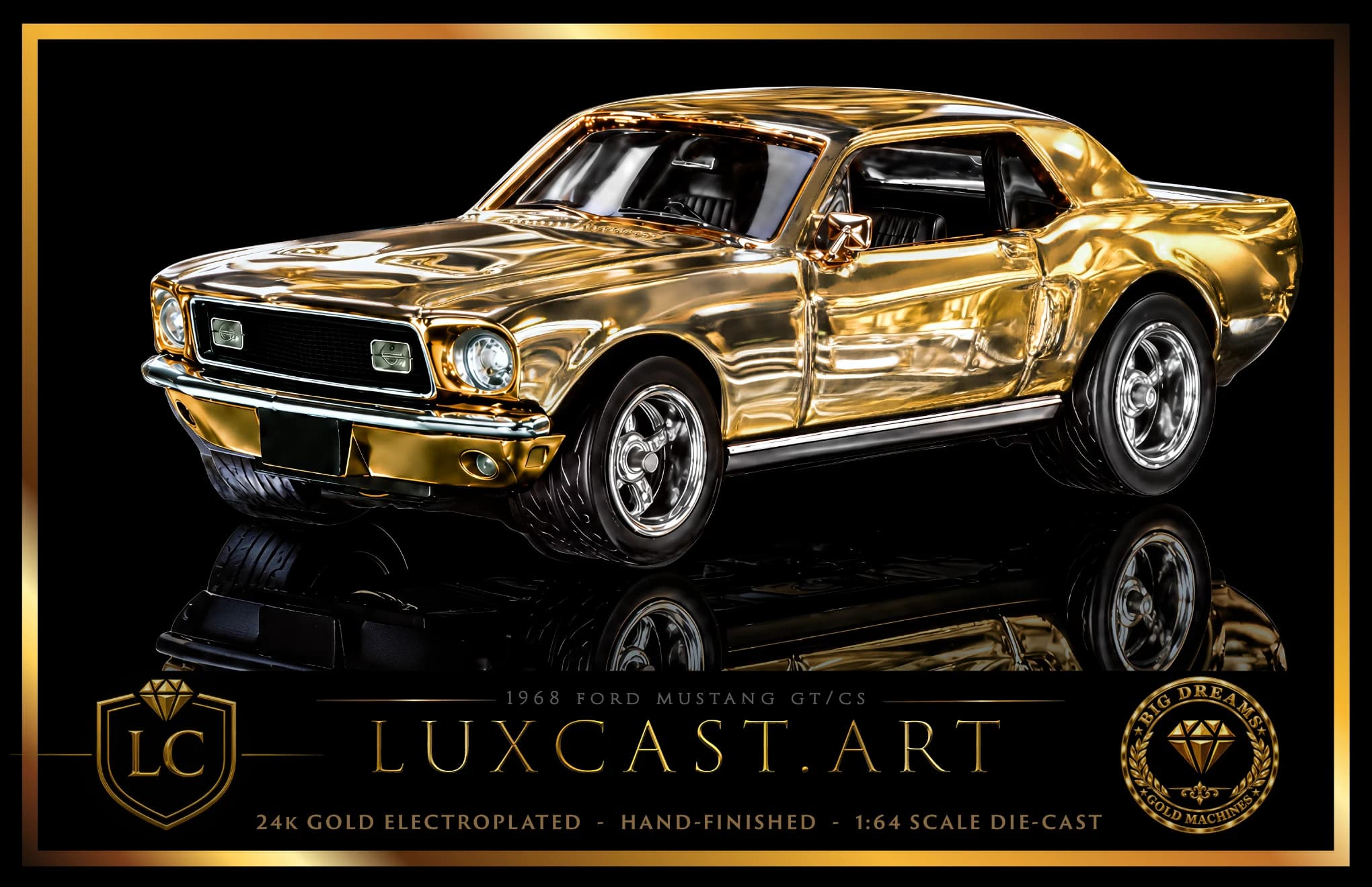 1968 Mustang GT/CS poster