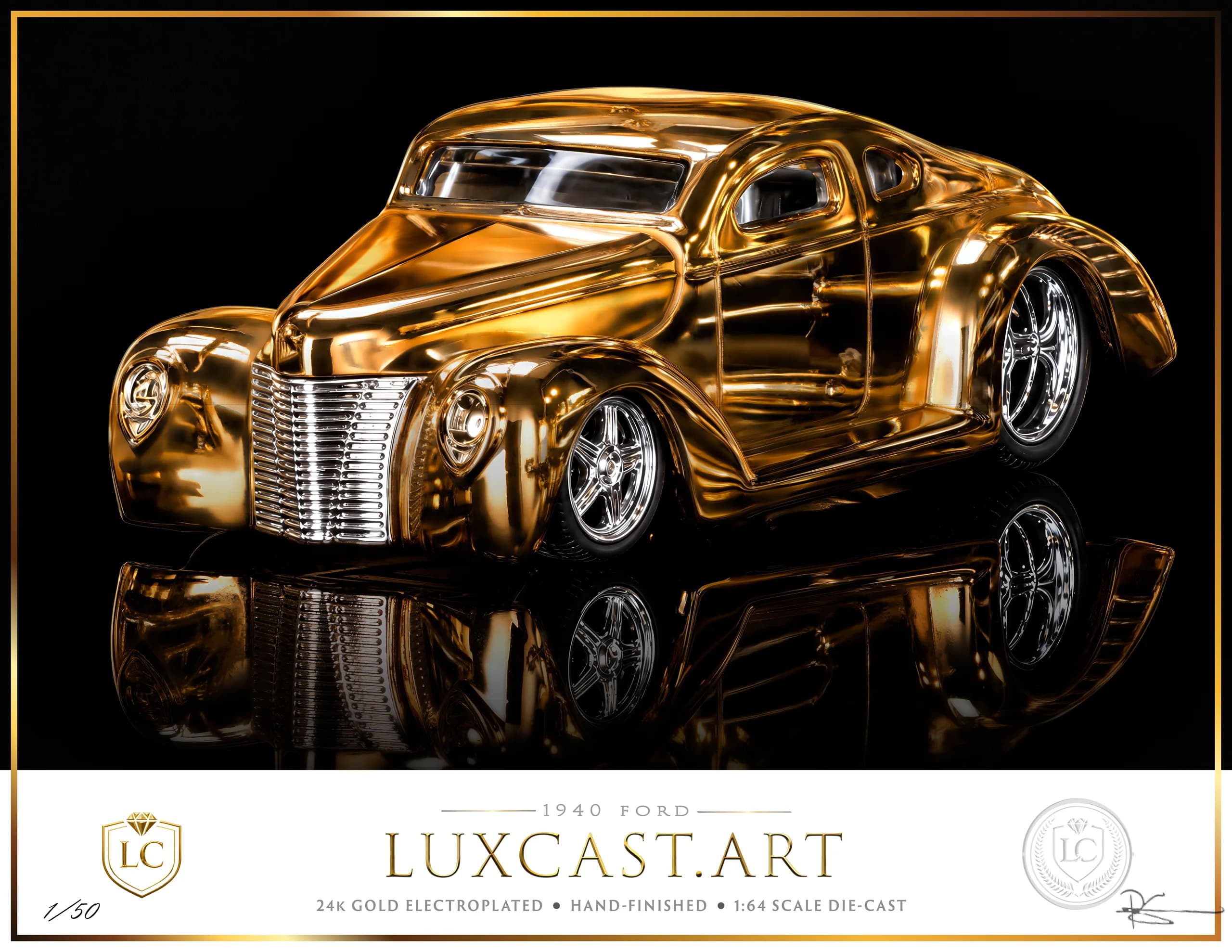 1940 Ford signed art print
